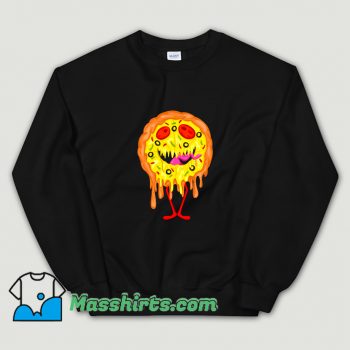 Pizza Face Monster Funny Sweatshirt