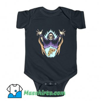 Skull Lord Of Pizza Baby Onesie