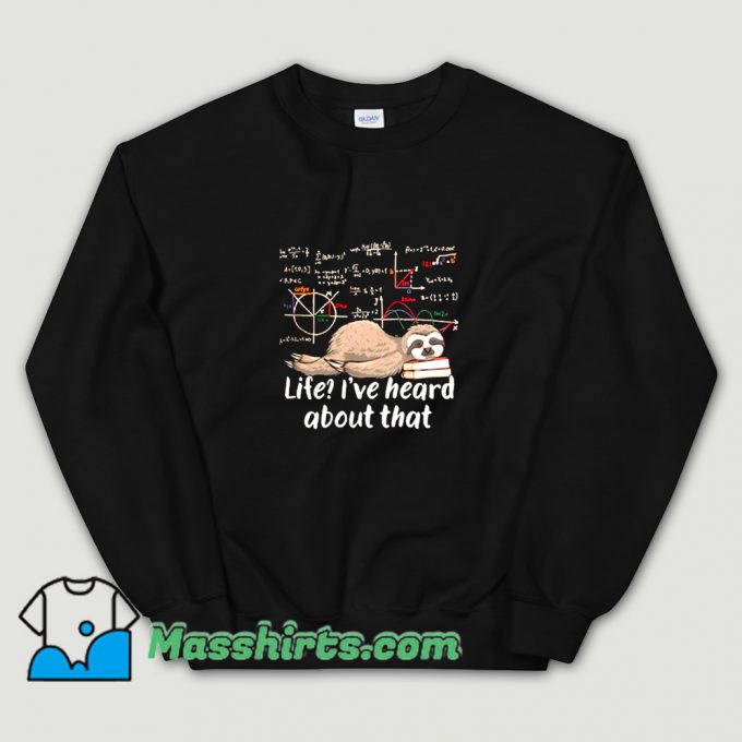 Sloth Mathematician Math Lovers Sweatshirt On Sale