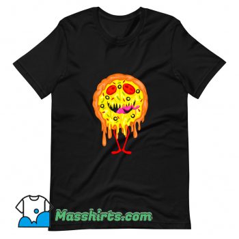Vintage Pizza Face Monster T Shirt Design