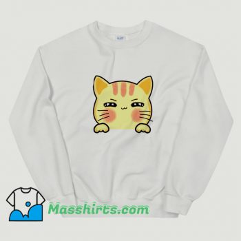 Best Cartoon Kitten Animal Sneaky Cat Sweatshirt