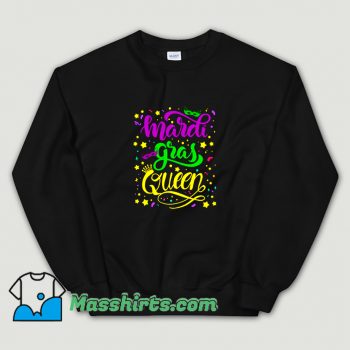 Best Mardi Gras Queen Crown Mask Sweatshirt