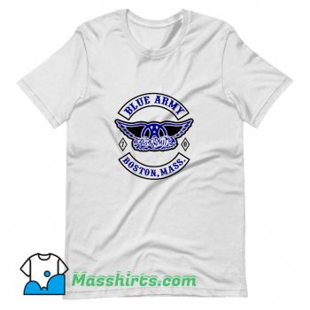 Cheap Aerosmith Blue Army T Shirt Design