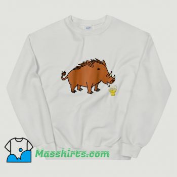 Classic Feral Hog Eating Ice Cream Sweatshirt