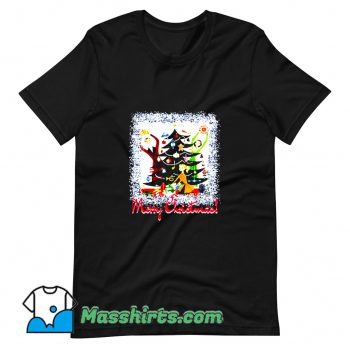 Classic Mcm Mid Century Merry Christmas T Shirt Design