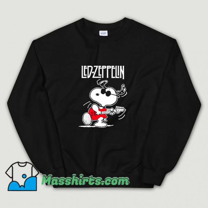 Snoopy Led Zeppelin History Sweatshirt On Sale