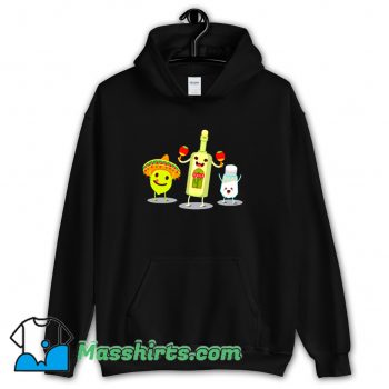 Tequila Bottle Lime And Salt Mexican Party Hoodie Streetwear On Sale
