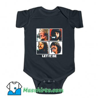 The Beatles Let It Be Square Baby Onesie