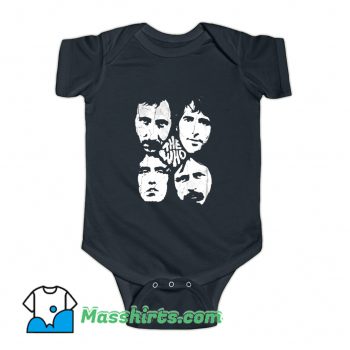 The Who Four Heads Band Baby Onesie