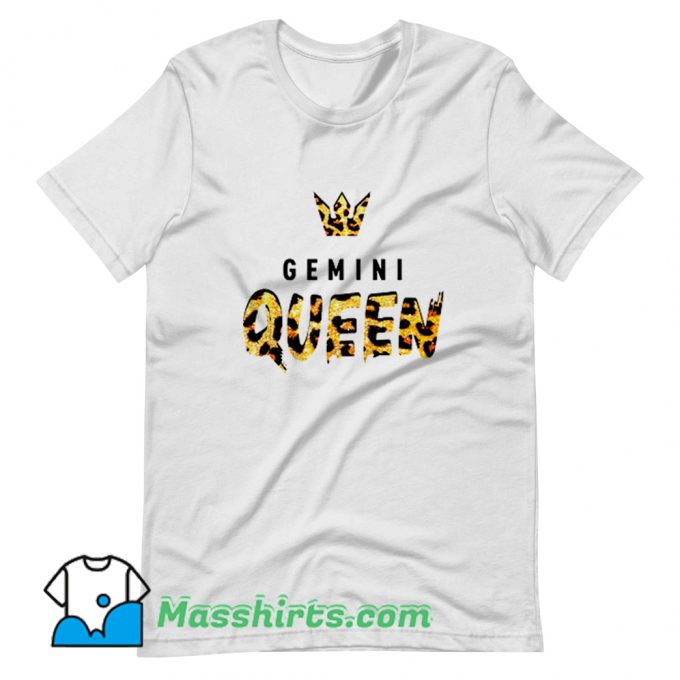 Vintage Gemini Queen Astrology Birthday T Shirt Design