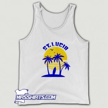 Awesome St Lucia Beach Surfing Tank Top