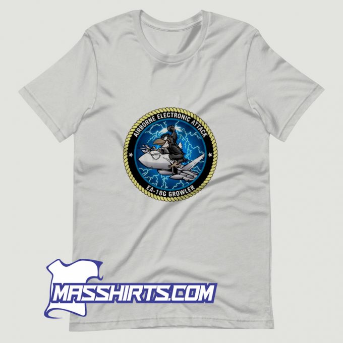 Cool Airborne Electronic Attack Ea 18G Growler T Shirt Design