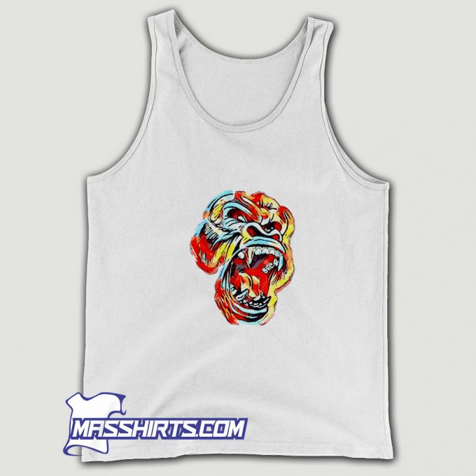 Cool Gorilla Colorful Angry Tank Top