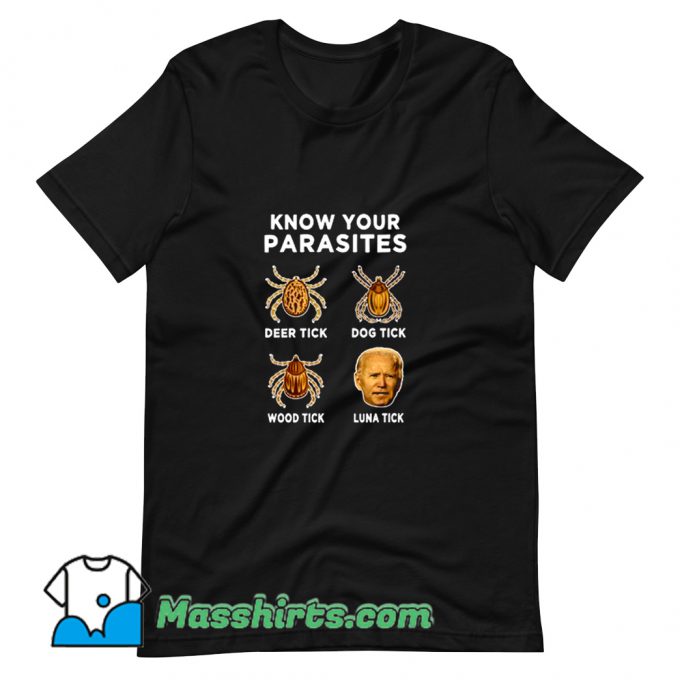 Cool Know Your Parasites Anti Joe Biden T Shirt Design
