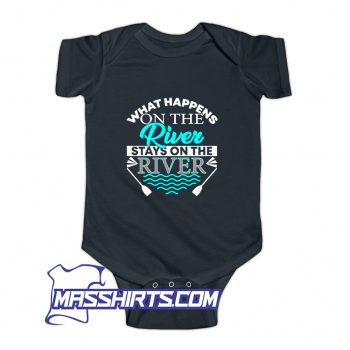 Cute What Happens On The River Baby Onesie