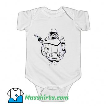 Fat Stormtrooper Funny Baby Onesie