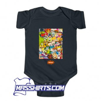 Group Shot Center Square All 90S Baby Onesie