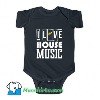 I Love Chicago Music House Baby Onesie