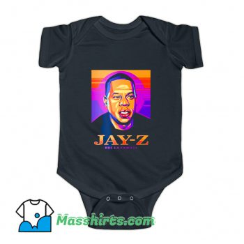 Jay Z ROC La Familia Retro Portrait Baby Onesie