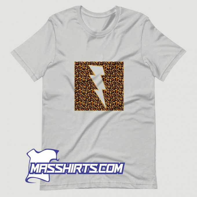 Leopard Lightning Cheetah Animal T Shirt Design