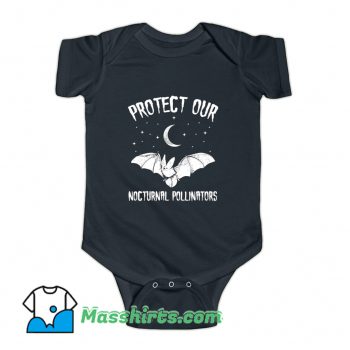 Protect Our Nocturnal Pollinators Baby Onesie