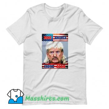 Trump Make America Exotic Again Usa Flag T Shirt Design