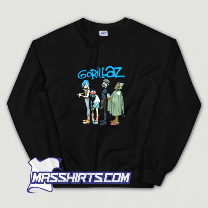 Gorillaz Wallpaper Logo Sweatshirt On Sale