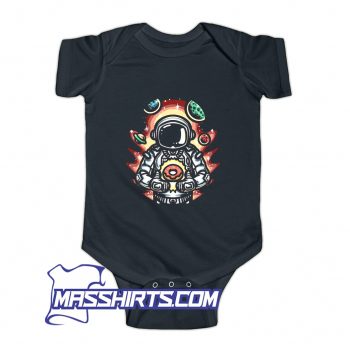 Astronaut Donuts Baby Onesie