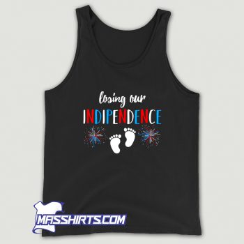 Cool 4Th Of July Pregnancy Announcement Tank Top