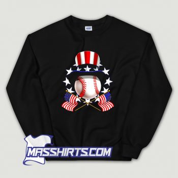 Cool American Baseball Uncle Sam Hat Sweatshirt