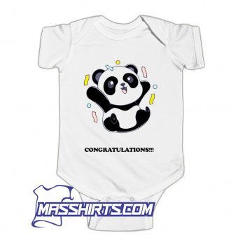Cool Congratulations Panda Baby Onesie