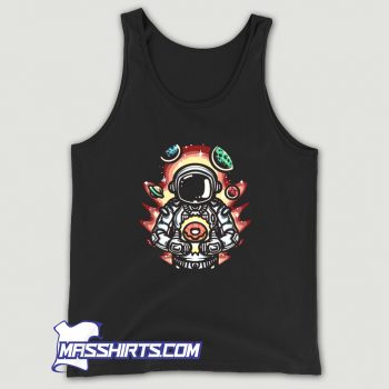 Funny Astronaut Donuts Tank Top