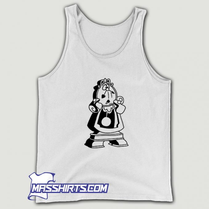 Awesome Beauty And The Beast Cogsworth Tank Top