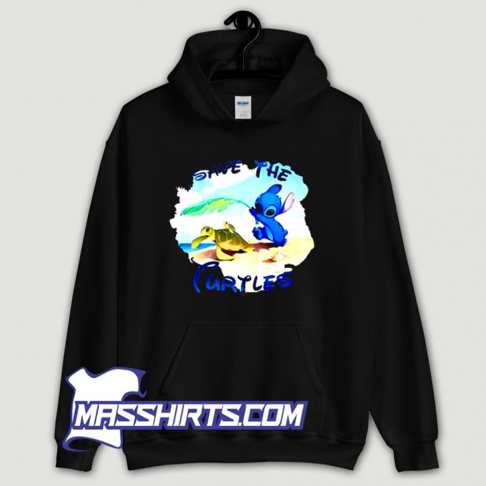 Awesome Save The Turtles Stitch Hoodie Streetwear