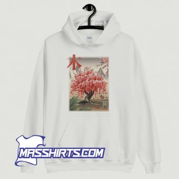 Vintage Japanese Sakura Tree Hoodie Streetwear