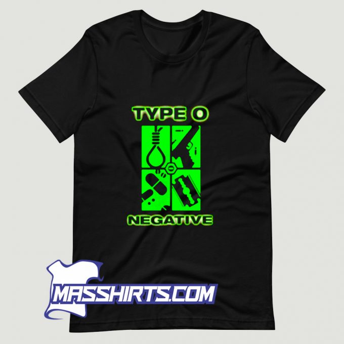 Vintage Type O Negative Doom Metal Band T Shirt Design