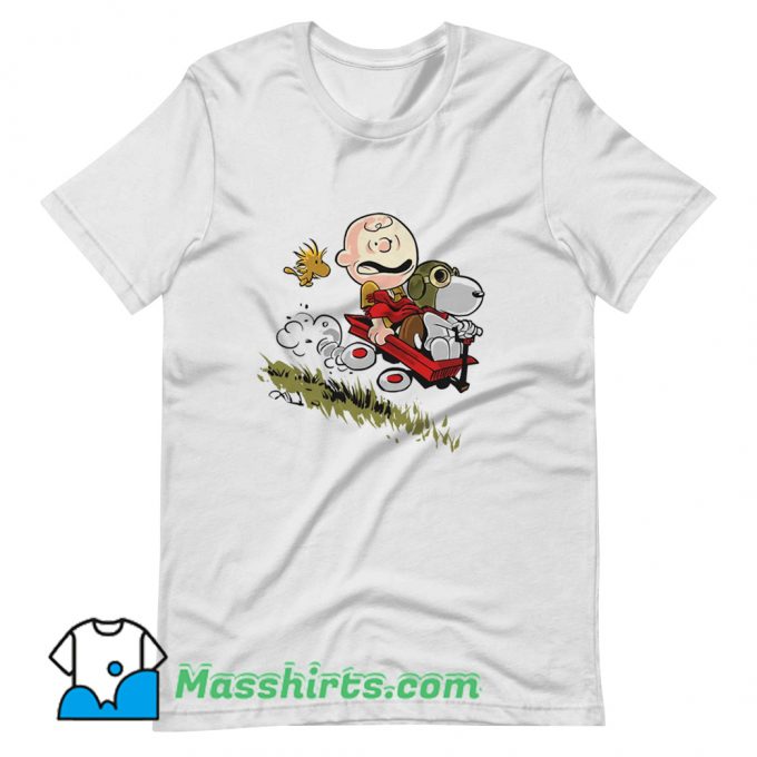 Charlie and Snoopy T Shirt Design On Sale