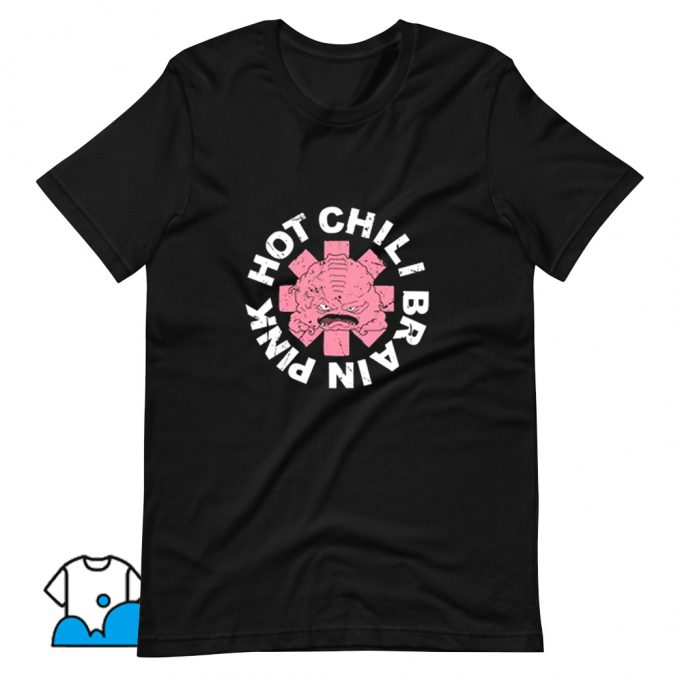 New Pink Hot Chili Brain T Shirt Design