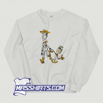 Toy Story 4 Woody and Forky Sketch Sweatshirt