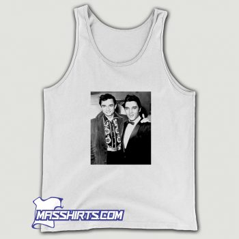 Classic Elvis Presley and Johnny Cash Tank Top