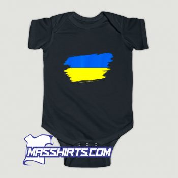 Funny Ukraine Flag Baby Onesie