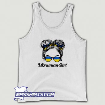Messy Hair Sunglasses Ukrainian Girl Tank Top