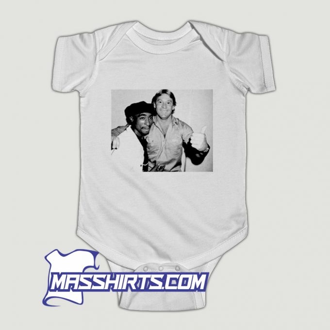 Tupac and Steve Irwin Baby Onesie