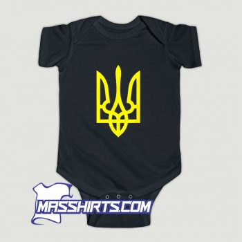 Ukraine Golden Trident Baby Onesie