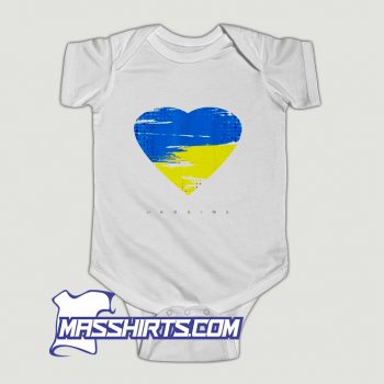 Ukraine Ukrainian Flag Pride Love Baby Onesie
