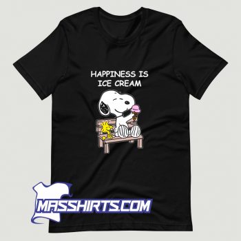 Snoopy Happiness Is Ice Cream T Shirt Design