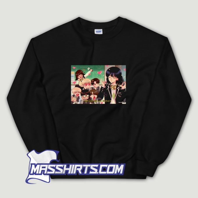 Bts Yoonji Anime Sweatshirt On Sale