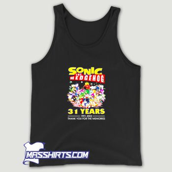 Cheap Sonic The Hedgehog 31 Years 1991 2022 Tank Top