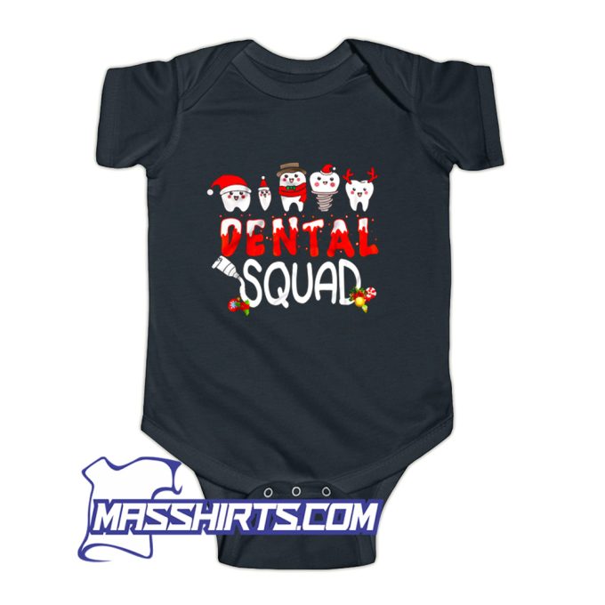 Dental Squad Tooth Christmas Baby Onesie
