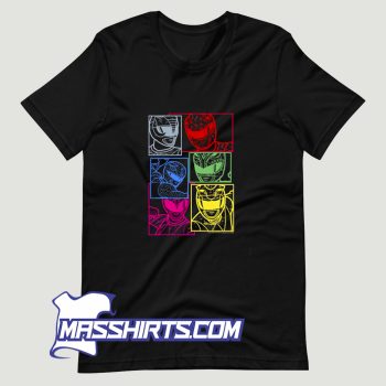 New Power Rangers Group T Shirt Design